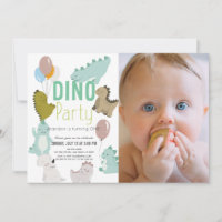 Dino Party Dinosaur Boy Foto 1. Geburtstag