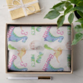 Dino Party Dinosaur Geburtstagsmädchen Seidenpapier (Geschenk)