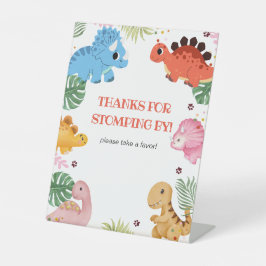 Dino Party Dinosaur Geburtstagsparty Nehmen Sie ei Sockelschild