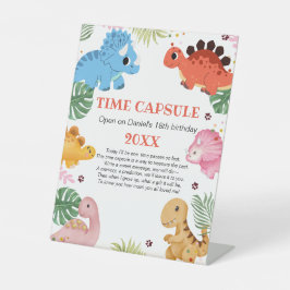 Dino Party Dinosaur Geburtstagsparty Time Kapsel Sockelschild