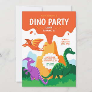 Dino Party Einladung