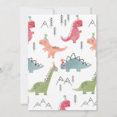 Dino Party Einladung (Rückseite)