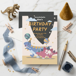 Dino-Party Einladungen: Spaß & Easy Scrip Einladung