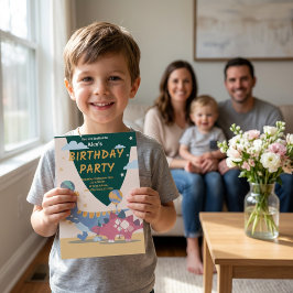 Dino-Party Einladungen: Spaß & Easy Scrip Einladung