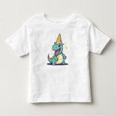 Dino Party Kleinkind T-shirt (Vorderseite)