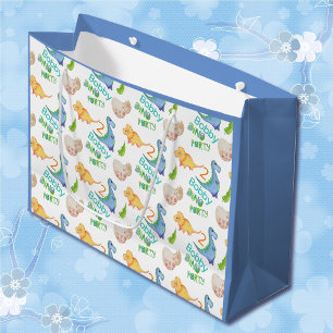 Dino Party Niedlich Dinosaur Geburtstag Boy Name & Große Geschenktüte
