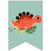 Dino Party Niedlich Dinosaur Geburtstagsparty Wimpelkette (Erste Fahne)