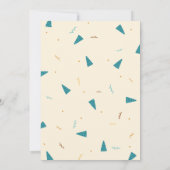 Dino Party. Niedliche Dinosaurier 3. Geburtstag Einladung (Rückseite)