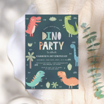 Dino Party | Niedliche Dinosaurier Erster Geburtst
