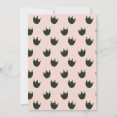 Dino Party Pink Dinosaur Girl Geburtstag Einladung (Rückseite)