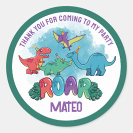 Dino Party Sticker