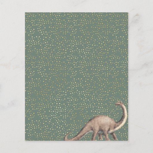 Dino Party Stomp Chomp Brühe Baby Dusche Bingo Spi (Rückseite)