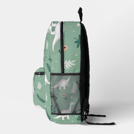 Dino Pattern Kids Backpack Bedruckter Rucksack (Rechts)