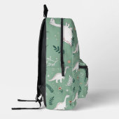 Dino Pattern Kids Backpack Bedruckter Rucksack (Links)