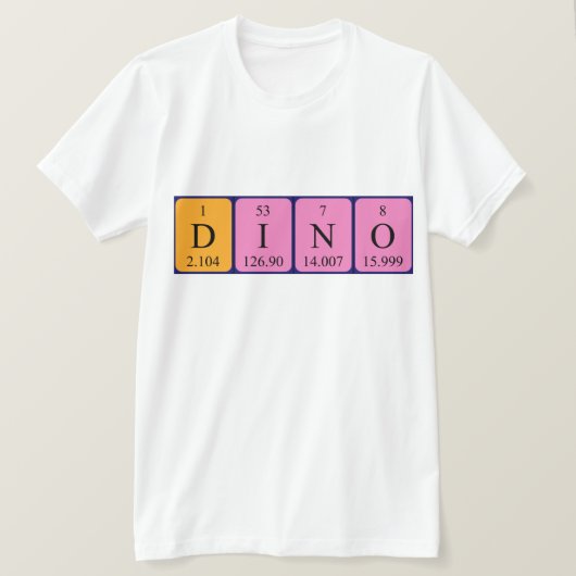 Dino Periodenname Shirt (Design vorne)