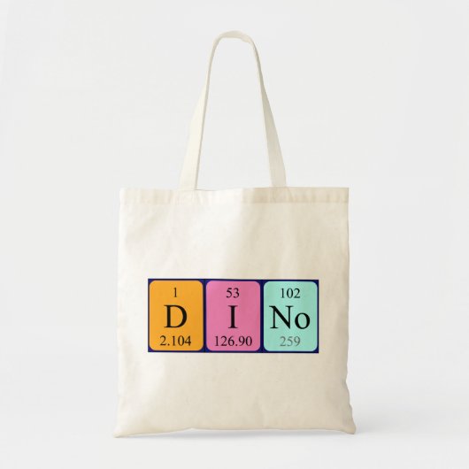 Dino Periodischer Tabellenname Tosack Tragetasche (Vorne)