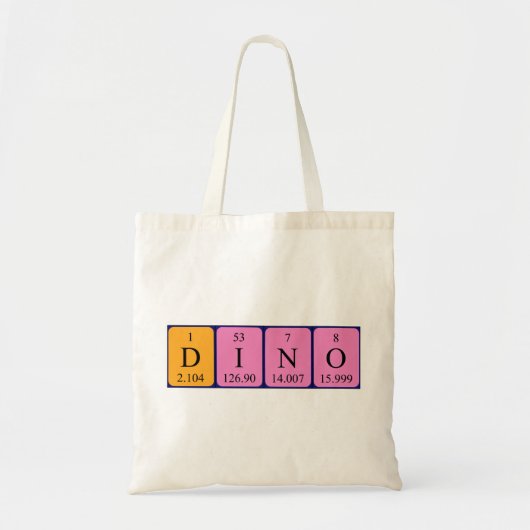 Dino Periodischer Tabellenname Tosack Tragetasche (Vorne)