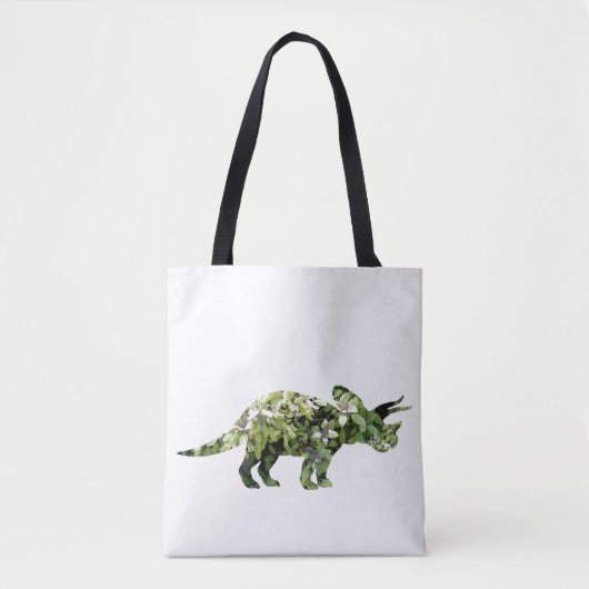 Dino Pflanze Foto Collage Tote Tasche (Vorderseite)
