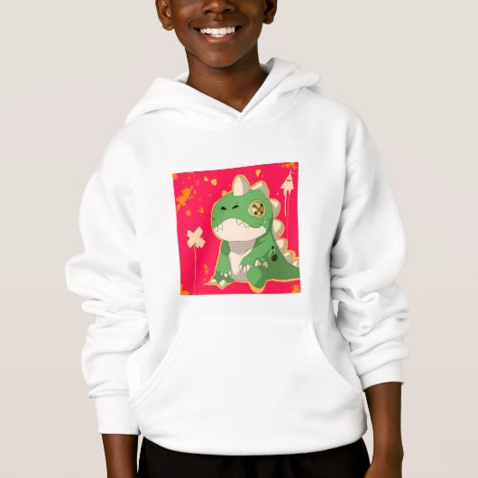 Dino Plush Art Sweatshirt - Comfort & Urban Style (Vorderseite)
