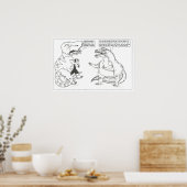 Dino Poster #2: Grippeschuss (Küche)