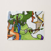 Dino-Power rawr werden wir nicht gefunden Puzzle (Horizontal)