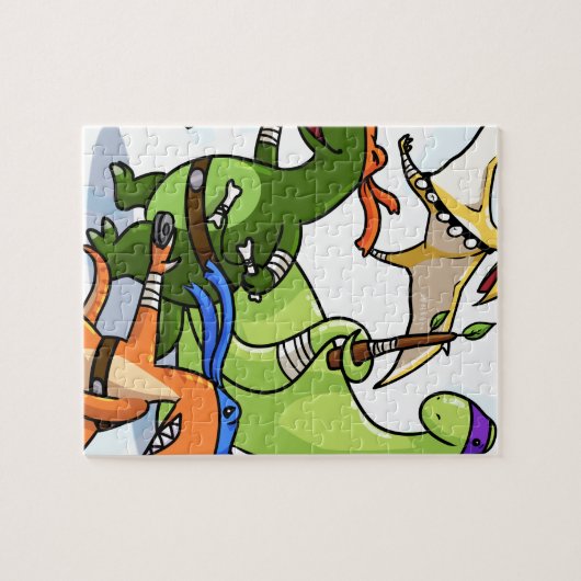 Dino-Power rawr werden wir nicht gefunden Puzzle (Horizontal)