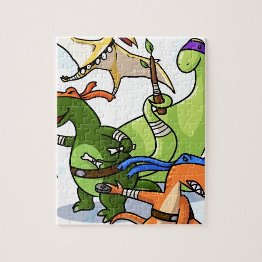 Dino-Power rawr werden wir nicht gefunden Puzzle (Vertikal)