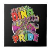 Dino-Pride-Logo Fliese (Vorderseite)