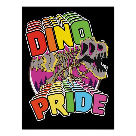 Dino-Pride-Logo Poster (Vorderseite)