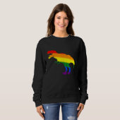 Dino Pride Rainbow Flag  LBGT Pride Month Sweatshirt (Vorne ganz)