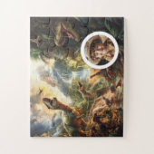 Dino Puzzle Customizable T-Rex Birthday Gift Boys (Vertikal)