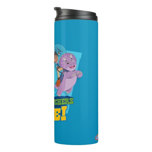 Dino Ranch | Die Ranchers Ride! Thermosbecher (Nach rechts gedreht)