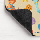 Dino Ranch | Ein Dinosaurier-Abenteuermuster Mousepad (Ecke)
