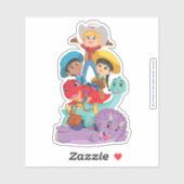 Dino Ranch Friends Aufkleber (Blatt)