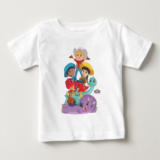 Dino Ranch Friends Baby T-shirt (Vorderseite)