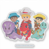 Dino Ranch Friends Design Aufkleber (Vorderseite)