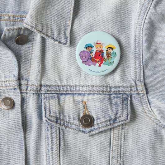 Dino Ranch Friends Design Button (Beispiel)