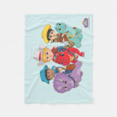 Dino Ranch Friends Design Fleecedecke (Vorderseite)