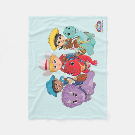 Dino Ranch Friends Design Fleecedecke (Vorderseite)