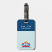 Dino Ranch Friends Design Gepäckanhänger (Rückseite vertikal)