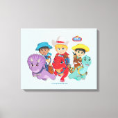 Dino Ranch Friends Design Leinwanddruck (Vorderseite)