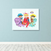 Dino Ranch Friends Design Leinwanddruck (Insitu (Holzboden))
