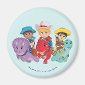 Dino Ranch Friends Design Magnet (Vorne)