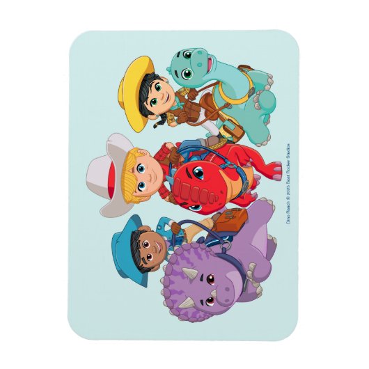 Dino Ranch Friends Design Magnet (Vertikal)