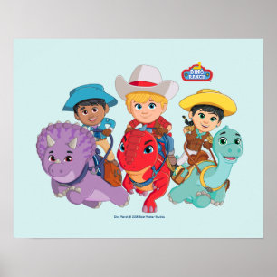 Dino Ranch Friends Design Poster