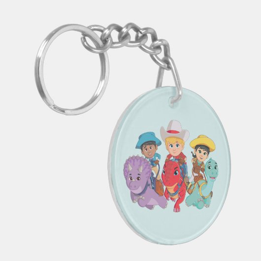 Dino Ranch Friends Design Schlüsselanhänger (Vorderseite links)