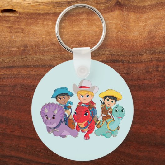 Dino Ranch Friends Design Schlüsselanhänger (Vorderseite)