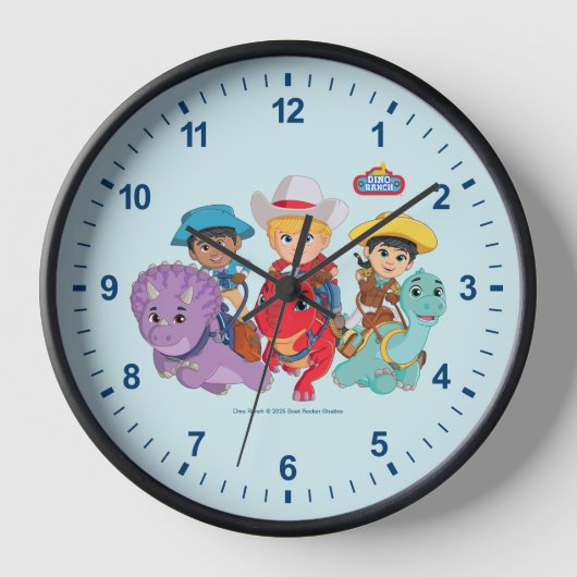 Dino Ranch Friends Design Uhr (Vorderseite)