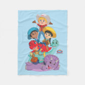 Dino Ranch Friends Fleecedecke (Vorderseite)