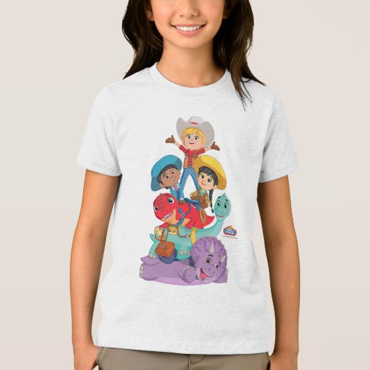 Dino Ranch Friends Tri-Blend Shirt (Vorderseite)